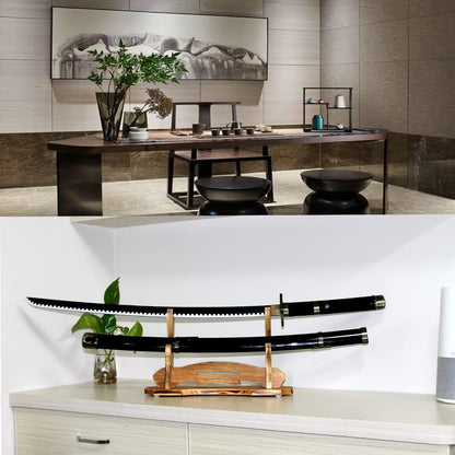Sword Stand, Sword Holder, Katana Stand, Lightsaber Stand Samurai Sword Stand Rack Display Wall Mounted Hook for Katana Wakizashi Tanto Support All Swords (3 Tiers)
