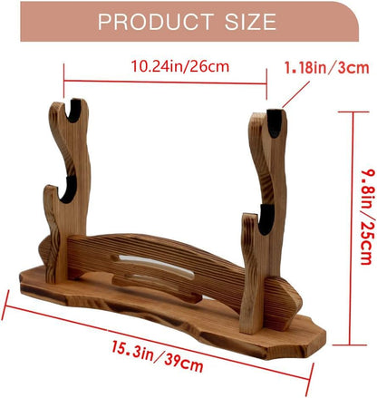 Sword Stand, Sword Holder, Katana Stand, Lightsaber Stand Samurai Sword Stand Rack Display Wall Mounted Hook for Katana Wakizashi Tanto Support All Swords (3 Tiers)