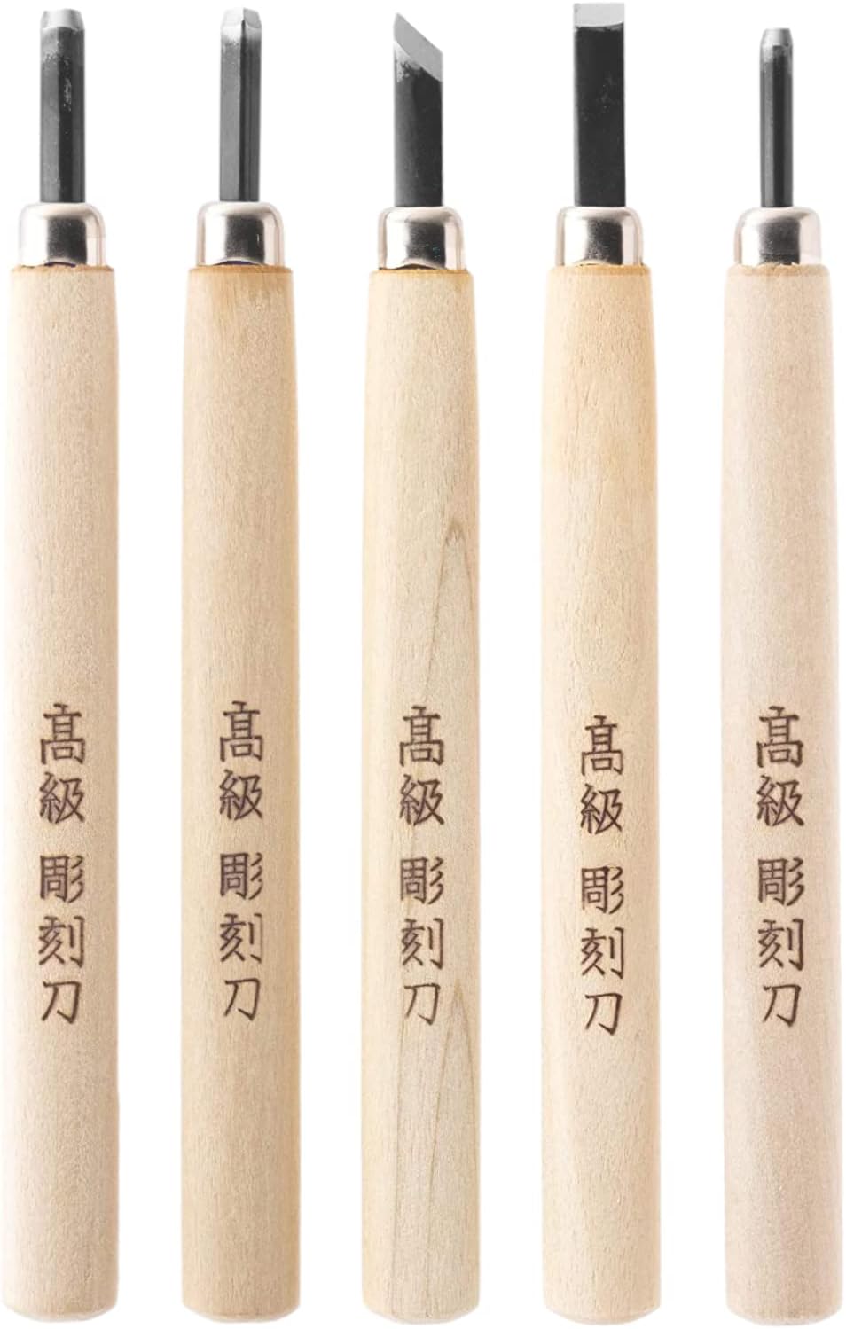 Japanese Wood Carving Tools Set for Beginners (7 Pcs) Made in JAPAN, Wood Carving Knife for Woodblock Printing, Woodcut Printmaking, Linoleum Carving, Linocut