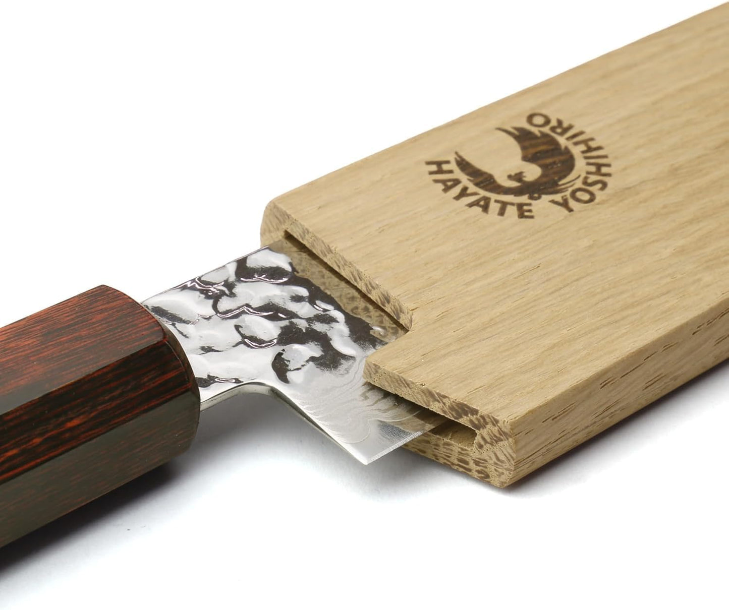 Yoshihiro Magnetic Oak Wood Saya Cover Blade Protector for Sujihiki Slicer (240mm)