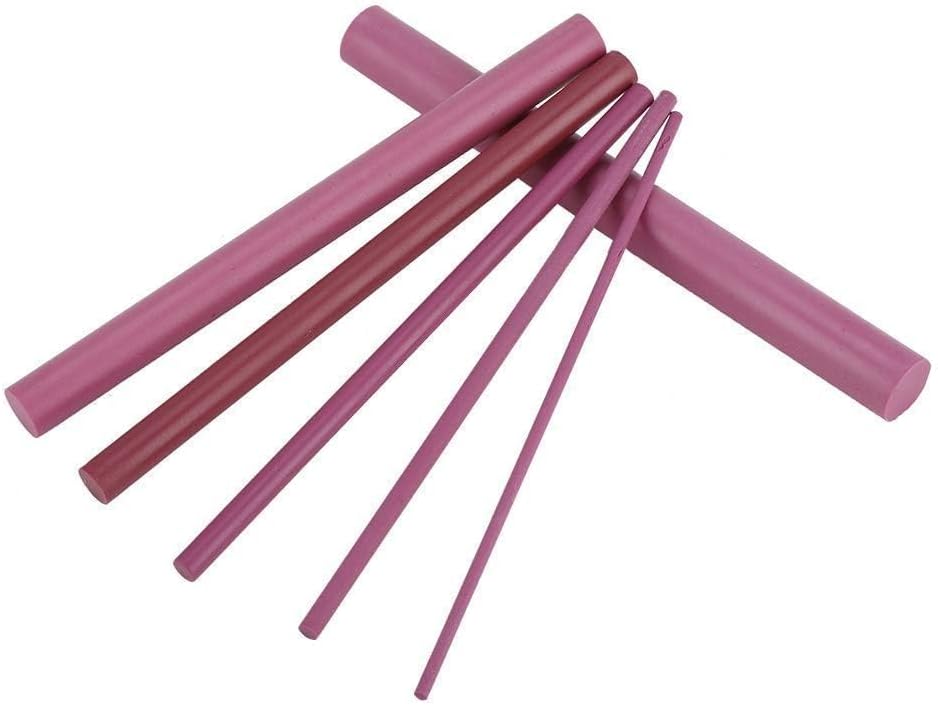 6 PCS Knife Sharpening Stone Set, Ruby Stone Sharpening Kit Polishing Sharpener Whetstone Cone Ruby Oil Stone Sharpening Accessory