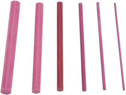 6 PCS Knife Sharpening Stone Set, Ruby Stone Sharpening Kit Polishing Sharpener Whetstone Cone Ruby Oil Stone Sharpening Accessory