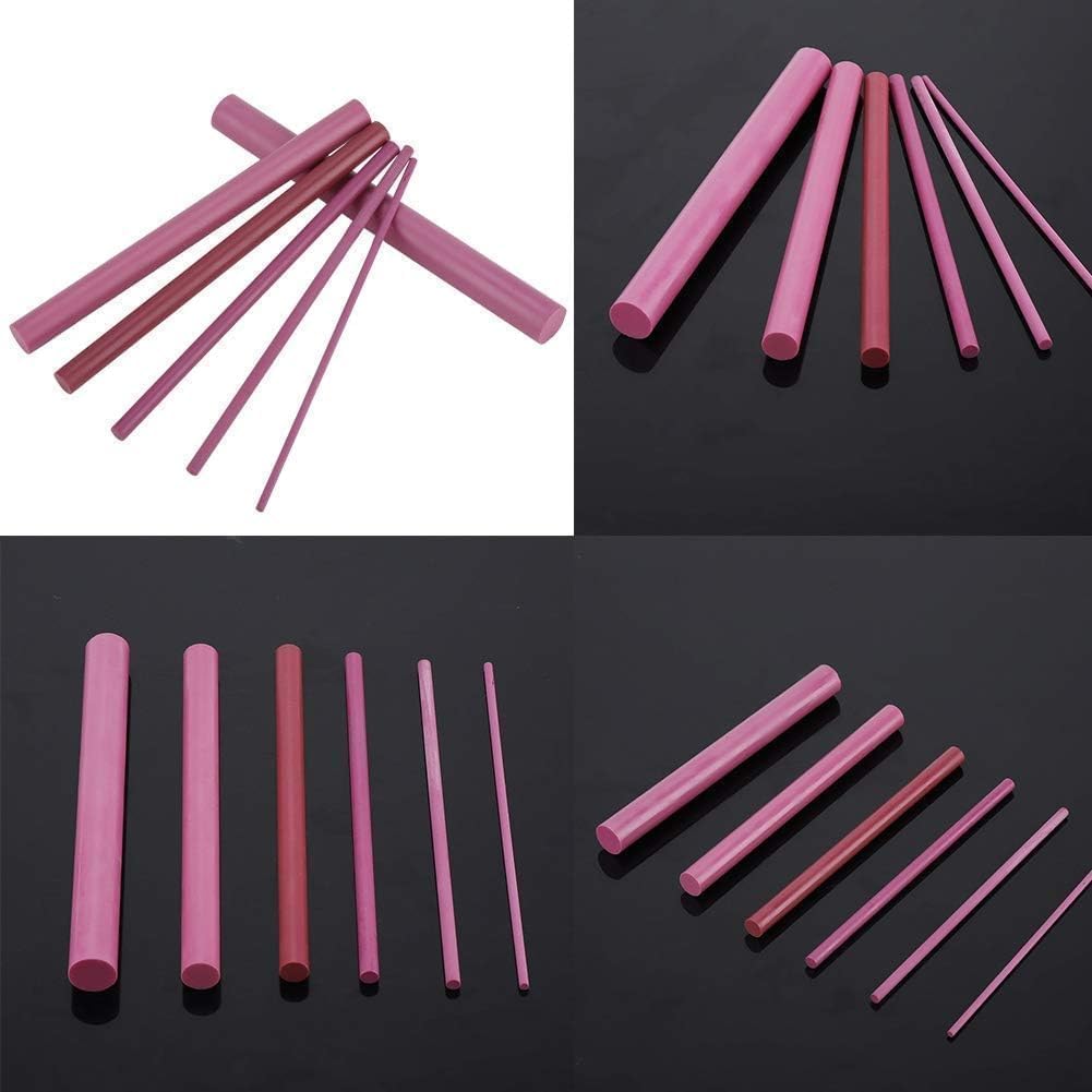 6 PCS Knife Sharpening Stone Set, Ruby Stone Sharpening Kit Polishing Sharpener Whetstone Cone Ruby Oil Stone Sharpening Accessory