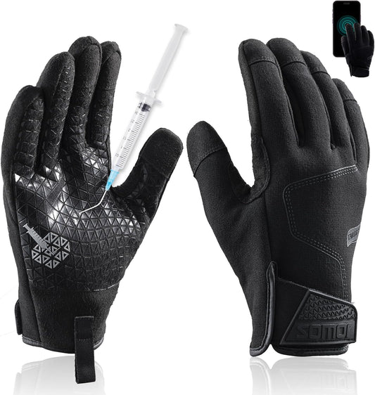 Level 3 Needle, Level 5 Puncture and A7 Cut Resistant Work Gloves, L | Lightweight, Grip Enhanced, Breathable, Touchscreen Compatible, Law Enforcement, Innovative Heavy Duty Work Gloves for Men