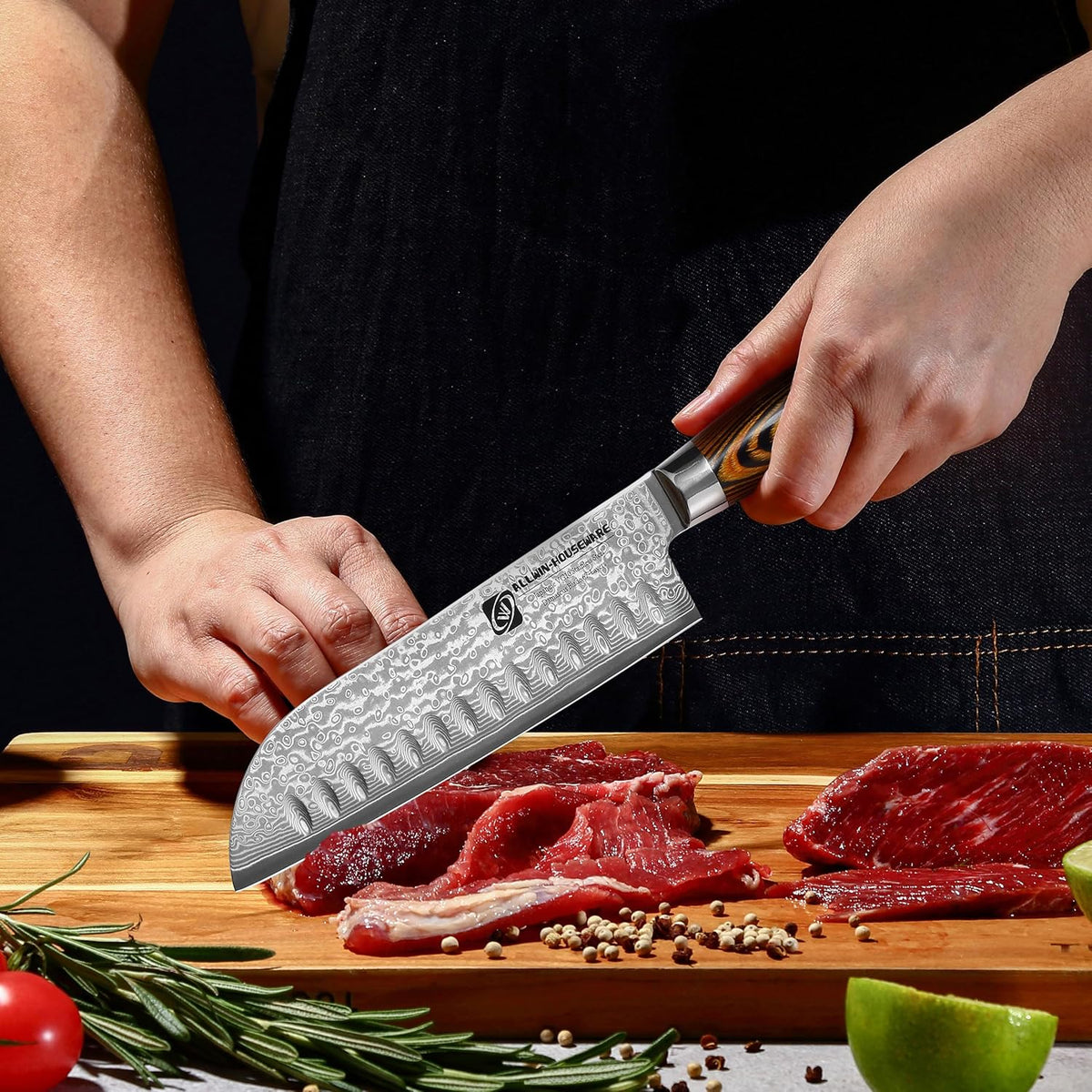 3.5-Inch Damascus Paring Kitchen Knife, VG10 Steel Core, Pakkawood Handle | 12-degree Edge for Peeling, Coring, Garnishing and Fine Fruit or Vegetable Prep; 67-layer Cladding and Gift Box Included