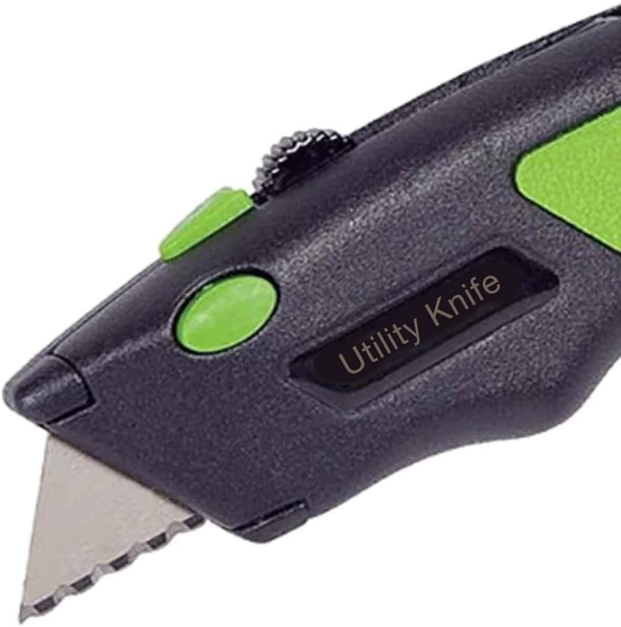 Serrated Blades for Utility Knife – TWO 10 Packs Heavy Duty Saw Razors for Box Cutter in Convenient Storage Box – Serrated Edge Razors 10 Packs, Standard Size - Fits Most Cutters & Knives