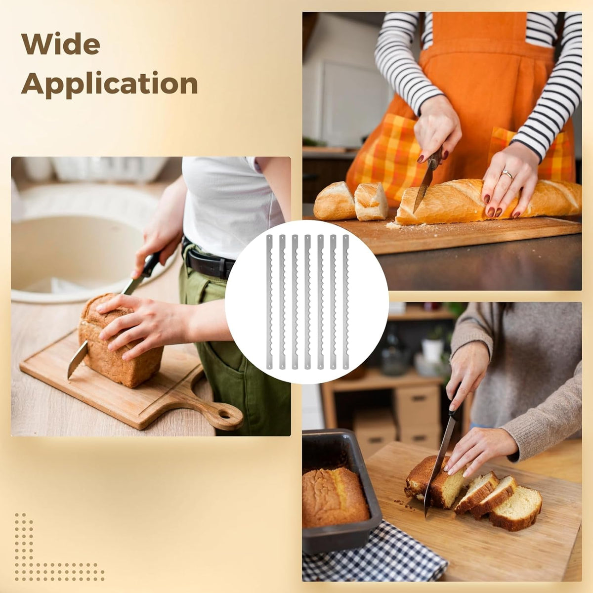 20 PCS Bread Bow Knife Blades, 10.8" Bread Knife For Homemade Bread, Stainless Steel Bow Knifes for Sourdough, Includes 20 Protective Rubber Covers, 40 Screws, Screwdriver
