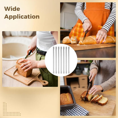 20 PCS Bread Bow Knife Blades, 10.8" Bread Knife For Homemade Bread, Stainless Steel Bow Knifes for Sourdough, Includes 20 Protective Rubber Covers, 40 Screws, Screwdriver