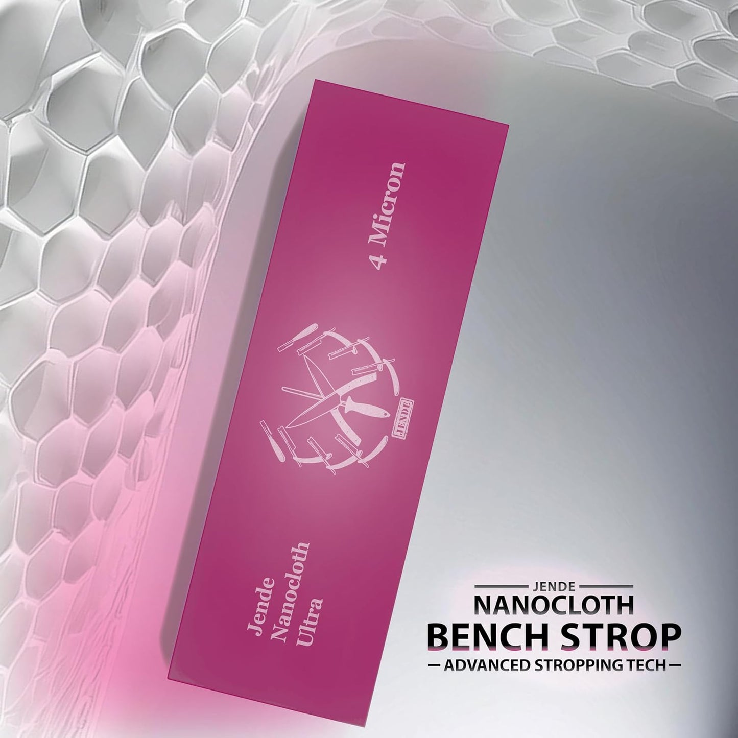 Nanocloth 4 Micron Knife Strop 210x70mm(unloaded)-Premium Ultra bench knife Strop for Diamond Emulsions