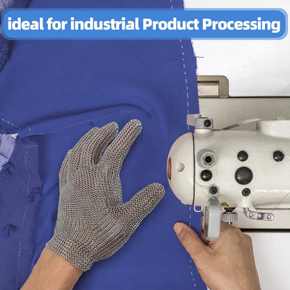 Metal Mesh Gloves (XXS~XL), Anti-cut Gloves, Butcher's Gloves Food Grade Stainless Steel Metal Mesh Gloves