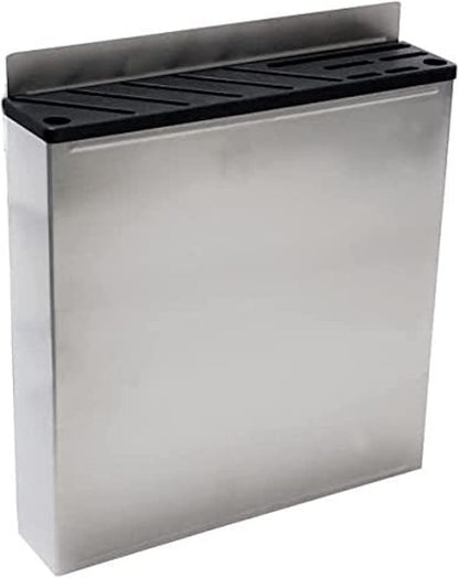 Restaurant/Commercial Kitchen Knife Rack - Holds 10 Knives & Honing Steels - Stainless Steel Wall Mounted Knife Storage