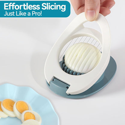 Egg Slicer for Hard Boiled Eggs, Stainless Steel Wire Cutter