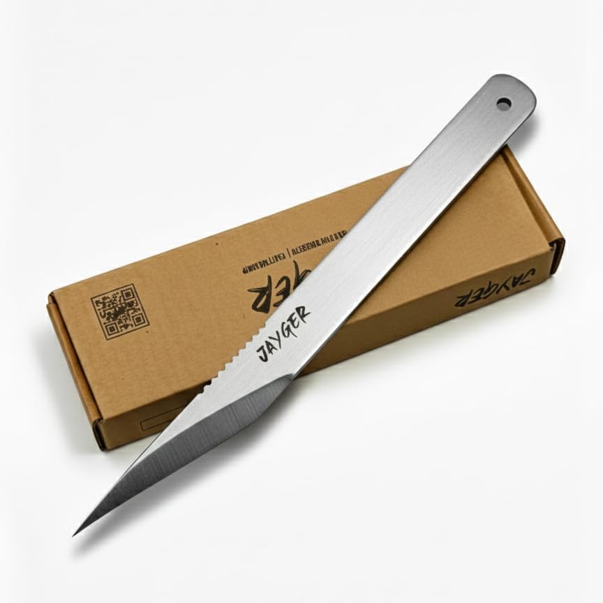 Kiridashi Knife Left Hand 18mm, Left Handed Utility Knife for Marking, Scribing, Carving, Whittling, Woodworking, Hand Forged 12C27 Steel Blade