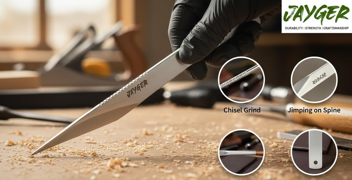 Kiridashi Knife Left Hand 18mm, Left Handed Utility Knife for Marking, Scribing, Carving, Whittling, Woodworking, Hand Forged 12C27 Steel Blade