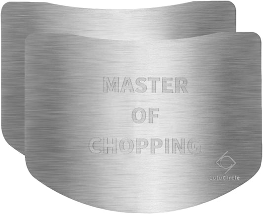 Finger Guards for Cutting, Stainless Steel Finger Guard for Cutting Food, Finger Protectors, Finger Protector, Avoid Hurting when Slicing and Dicing, 2 Pieces