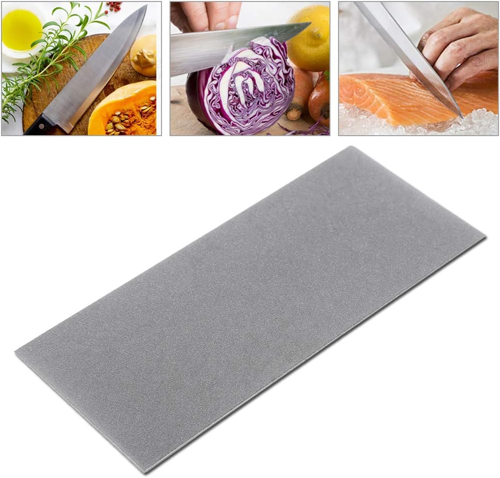 Diamond Sharpening Stone, 80-3000 Grit Polishing Diamond Whetstone Diamond Plate Honing Stone(800) (600)