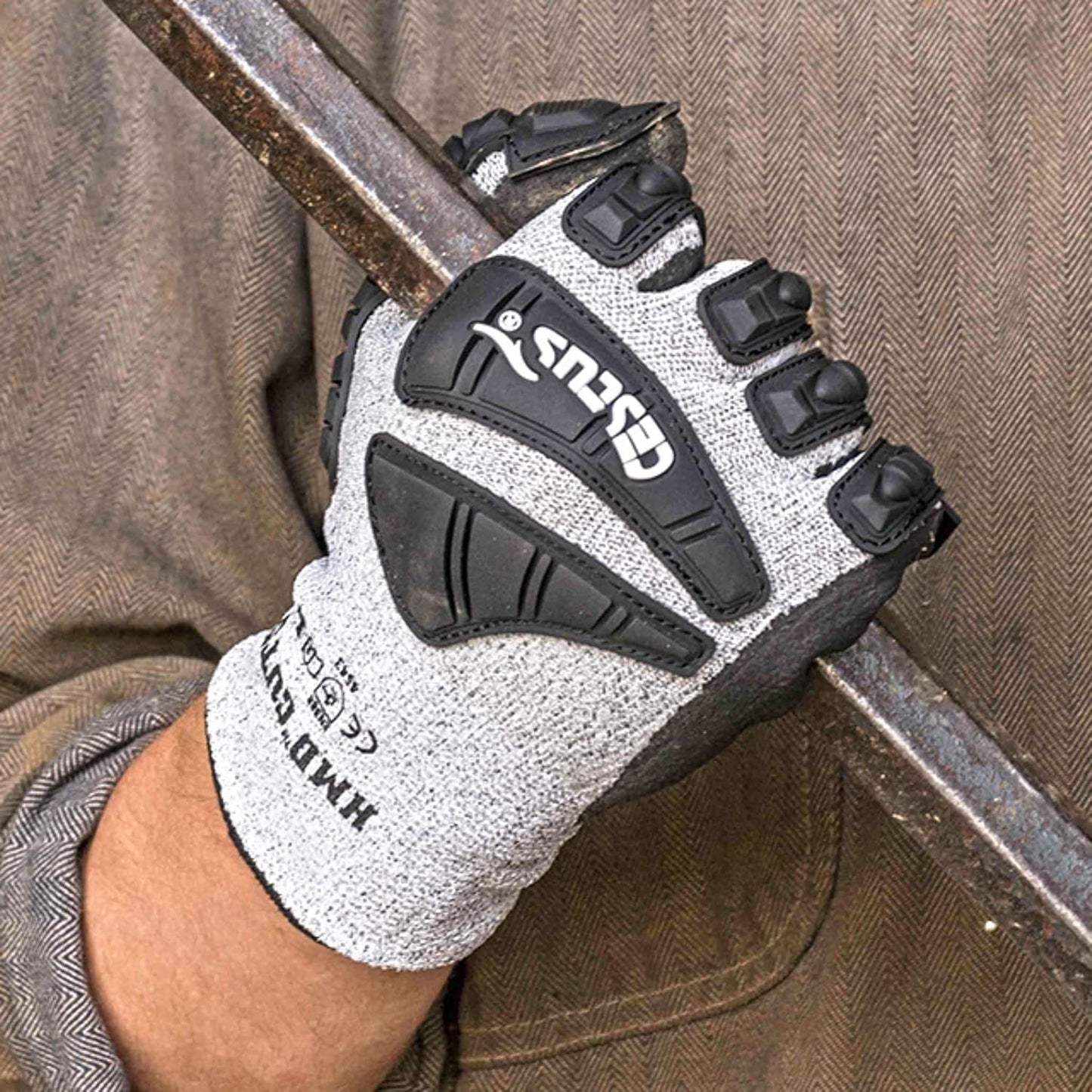 Cestus 3008, Nitrile Coated Impact Gloves, ANSI Cut A4