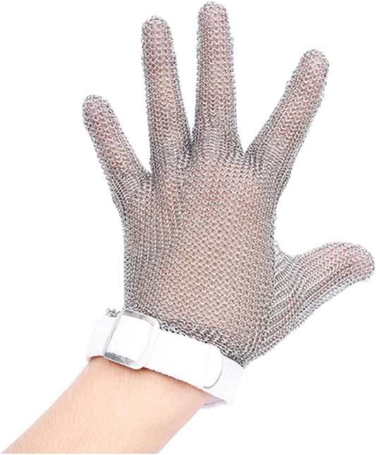 316L Stainless Steel Cut Resistant Food Grade Chainmail Glove for Butcher Meat Cutting,Oyster Shucking