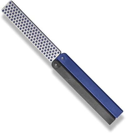 DMT DiaFold Portable Sharpening Stone - Double Sided, Foldable Diamond Knife Sharpener for the Workshop, Jobsite or Kitchen - Extra Fine/Extra Extra Fine - Non-Slip - 9.5L x 5W x 3.25H Inches
