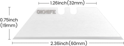 Ceramic Utility Knife Blades 10-Pack for U1, U1 Pro & U1 Ultra | Ceramic Utility Knife Blades, Zirconium Oxide with Flat Brushed Finish, fits Most Standard Utility Knives (Black)