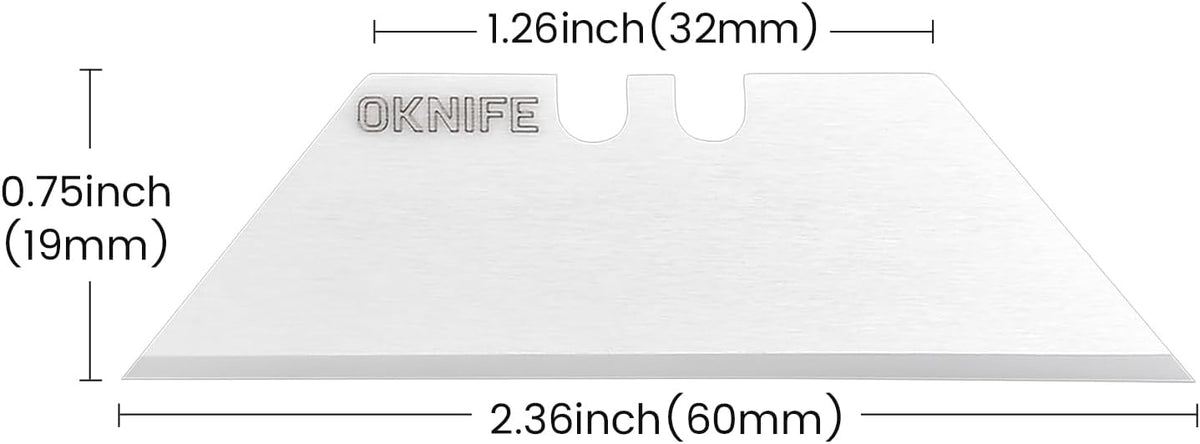 Ceramic Utility Knife Blades 10-Pack for U1, U1 Pro & U1 Ultra | Ceramic Utility Knife Blades, Zirconium Oxide with Flat Brushed Finish, fits Most Standard Utility Knives (Black)