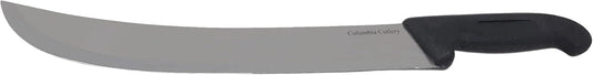 Columbia Cutlery 12 Inch Cimiters - Choose Color and Qty - Professional Curved Restaurant and Butcher Knife for Slicing and Carving Steak, Roasts, and Brisket (Single Black Cimiter)