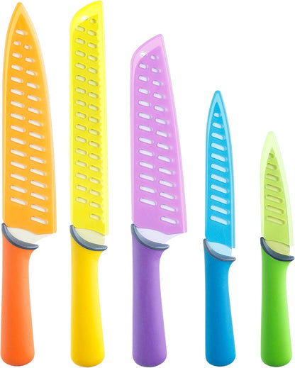 Glad Paring Knife Set, Pack of 4 | Sharp Stainless Steel Blades with Non-Slip Handles | 3.5-Inch Kitchen Knives for Cutting Vegetables and Peeling Fruit,Gray