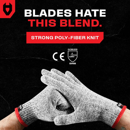Premium Cut Resistant Gloves Food Grade — 100% Food Safe — Level 5 Meat Cutting Glove for Chefs & Butchers — Perfect Mandoline Glove or Oyster Shucking Gloves with Superior Comfort & Dexterity