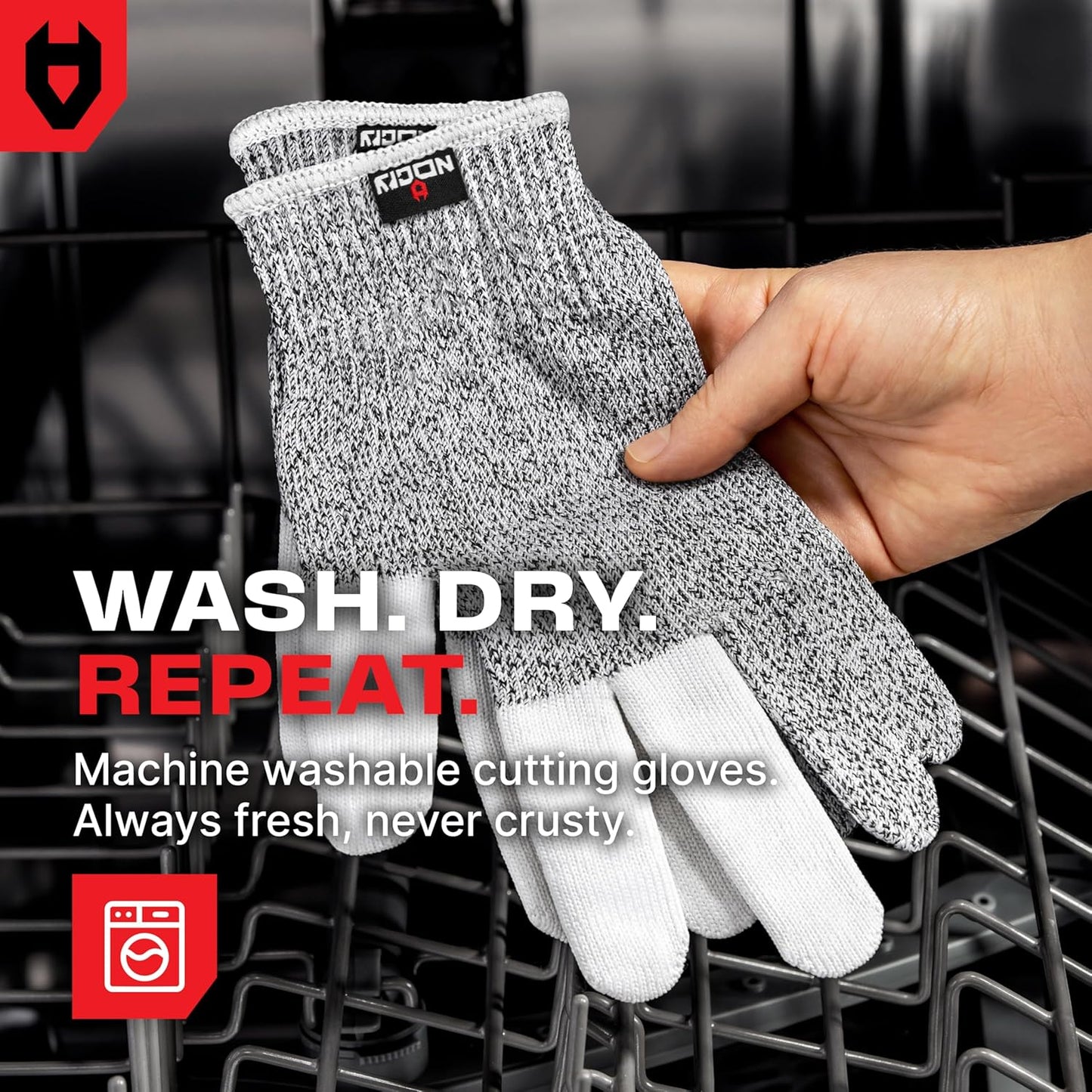 Premium Cut Resistant Gloves Food Grade — 100% Food Safe — Level 5 Meat Cutting Glove for Chefs & Butchers — Perfect Mandoline Glove or Oyster Shucking Gloves with Superior Comfort & Dexterity