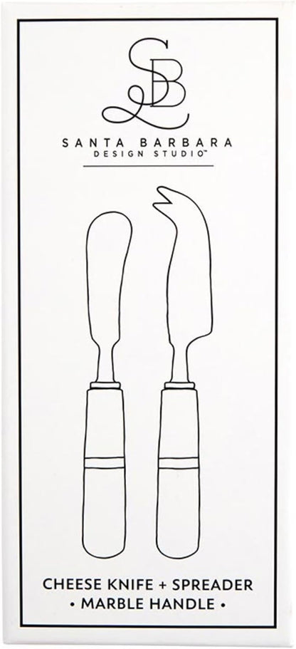 Cheese Knives - Gift Boxed Stainless Steel Wood Handled Bell & Chisel Knife & Fork Set, 3-Piece, Here for the Charcuterie