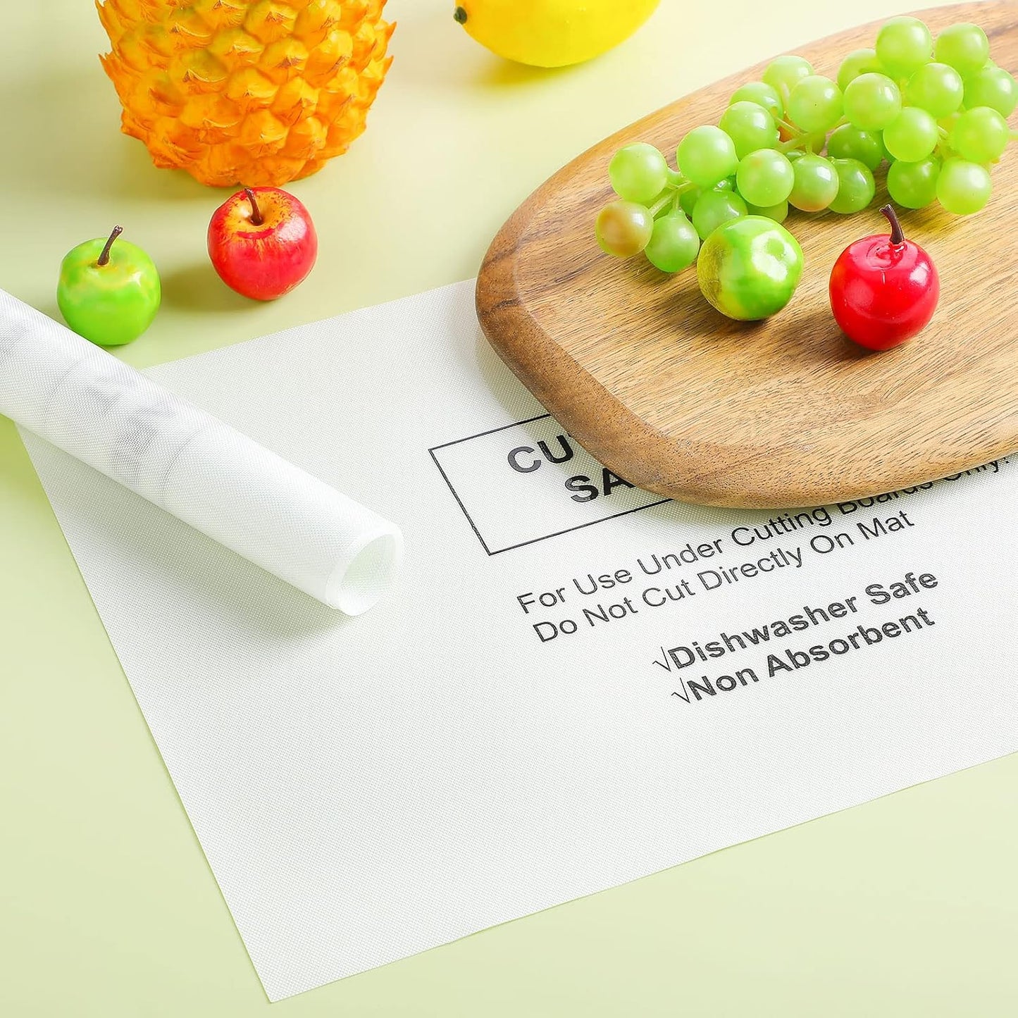 Haull 6 Pcs Non slip Cutting Board Mats, 16 x 10 Inches