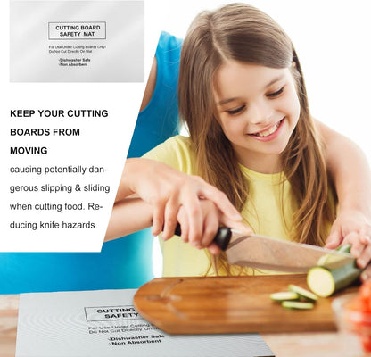 Haull 6 Pcs Non slip Cutting Board Mats, 16 x 10 Inches