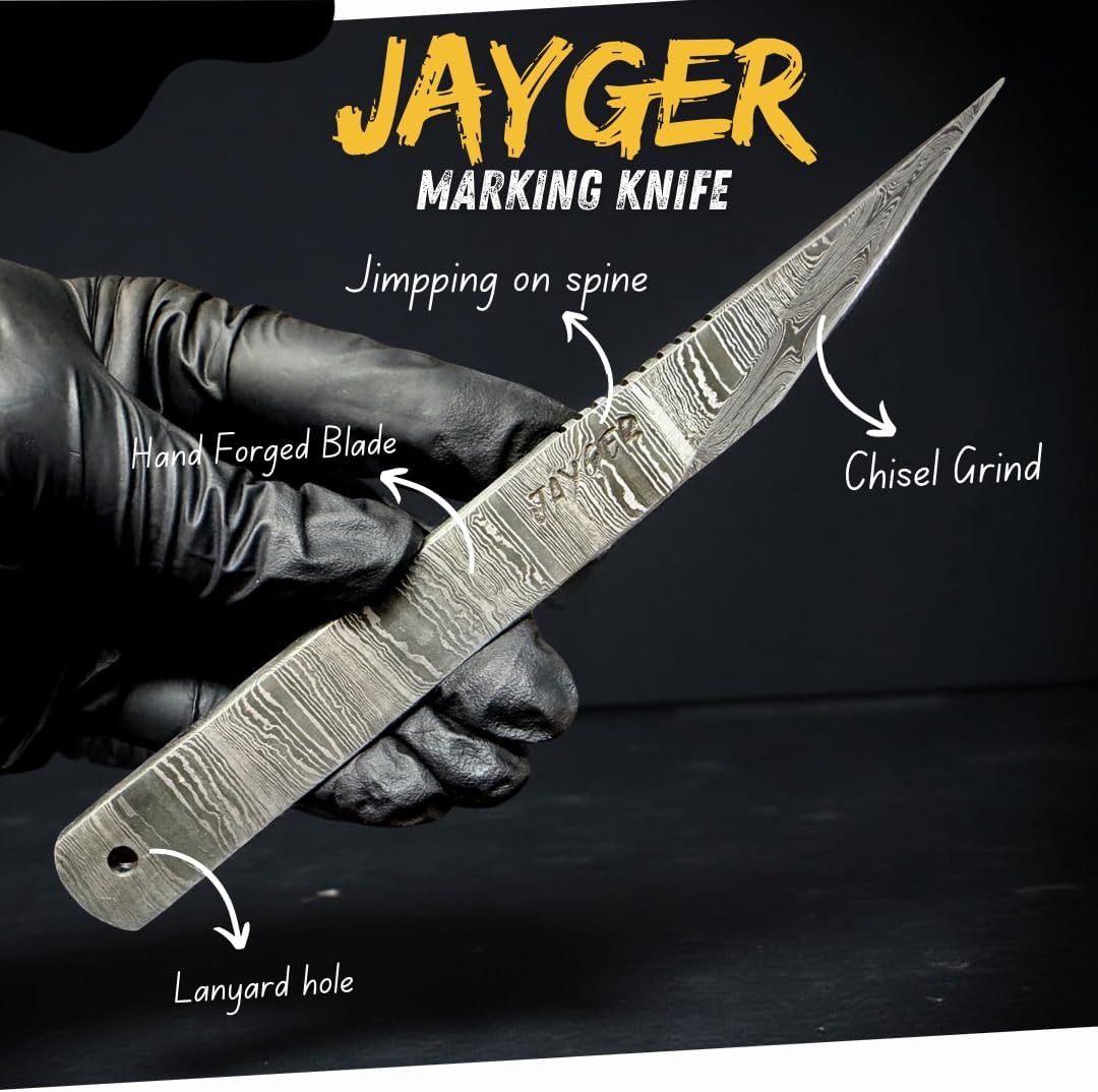 Handmade Kiridashi Knife – Precision Japanese Marking Tool – Damascus Steel Blade – Compact Craft & Carving Knife for Woodworking, Leatherwork, DIY & Artisan Use