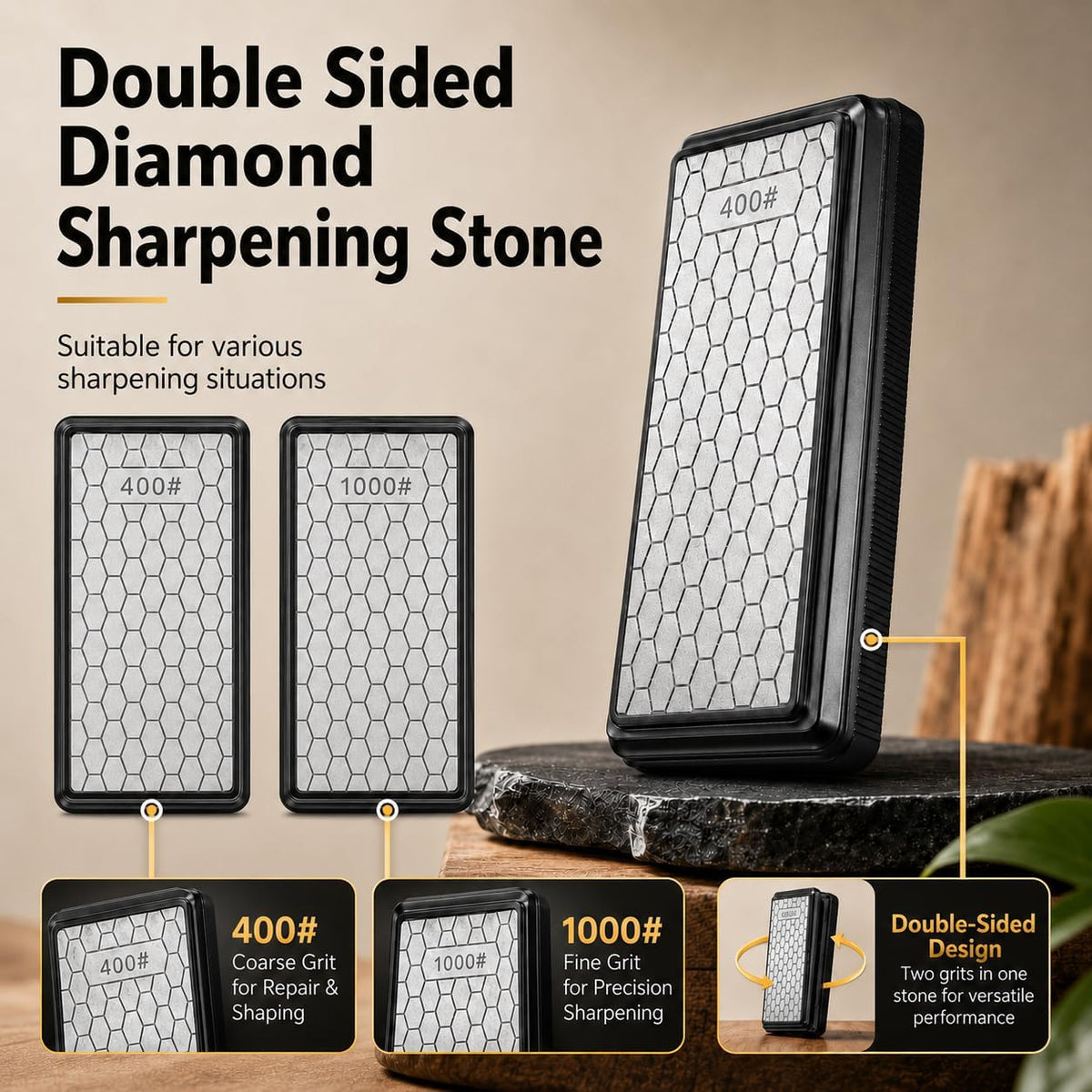 Chisel Sharpening Jig Kit with Adjustable Honing Guide