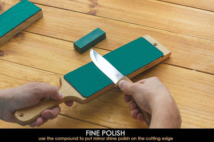 Leather Strop Compound for Knife Sharpening - Green Polishing Compounds 2 OZ -Stropping Compound - Honing Buffing Compounds P02
