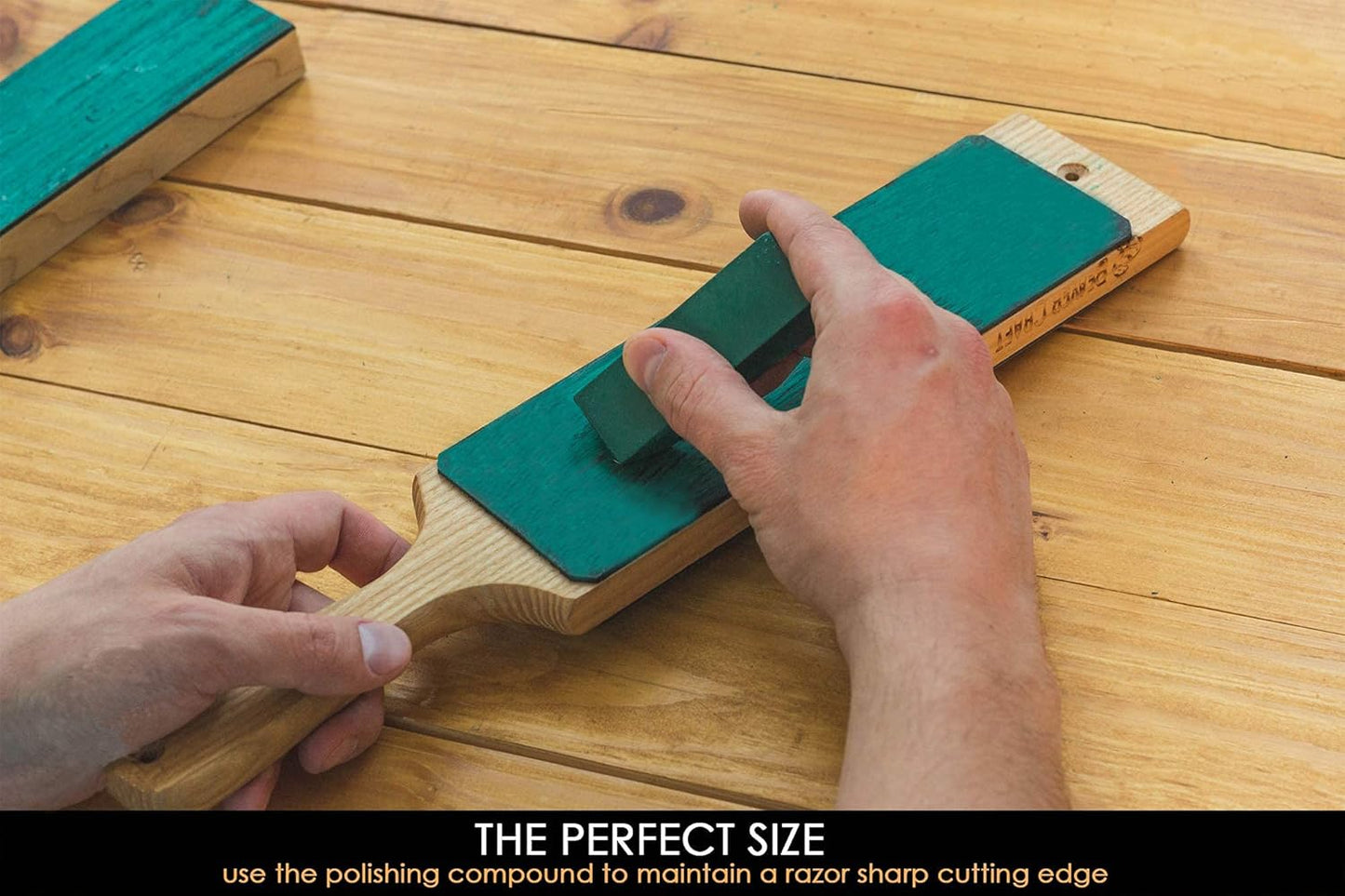 Leather Strop Compound for Knife Sharpening - Green Polishing Compounds 2 OZ -Stropping Compound - Honing Buffing Compounds P02