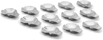Grillable Shells, Stainless Steel Grillable Oyster Shells, Set of 12 | Grill or Bake Oysters | Durable Stainless Steel Grilling Shells | Cook & Serve Oysters | Seafood Barbeque Accessories