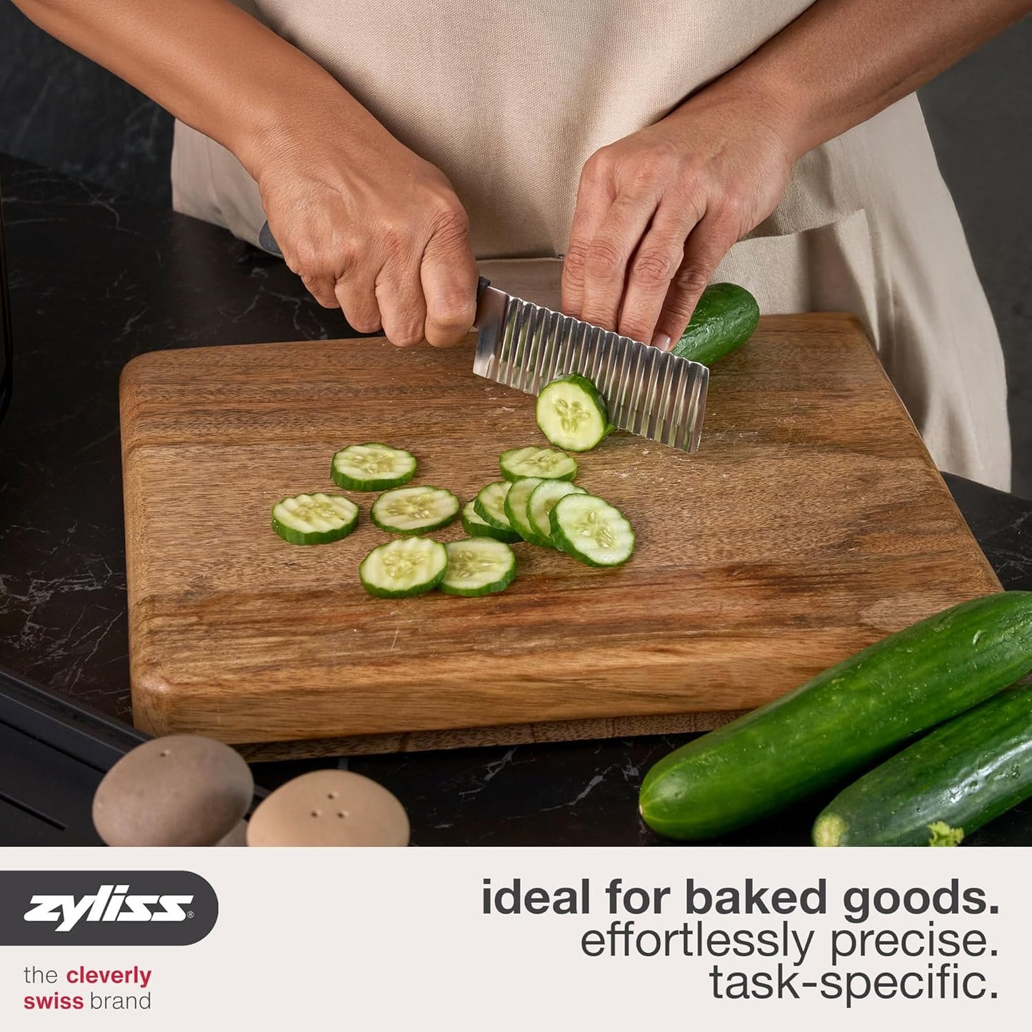 Crinkle Cut Knife, Potato and Vegetable Cutter, Stainless Steel