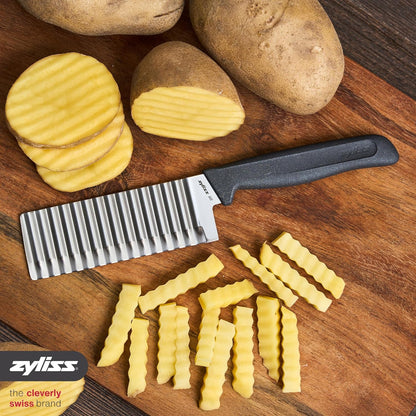 Crinkle Cut Knife, Potato and Vegetable Cutter, Stainless Steel