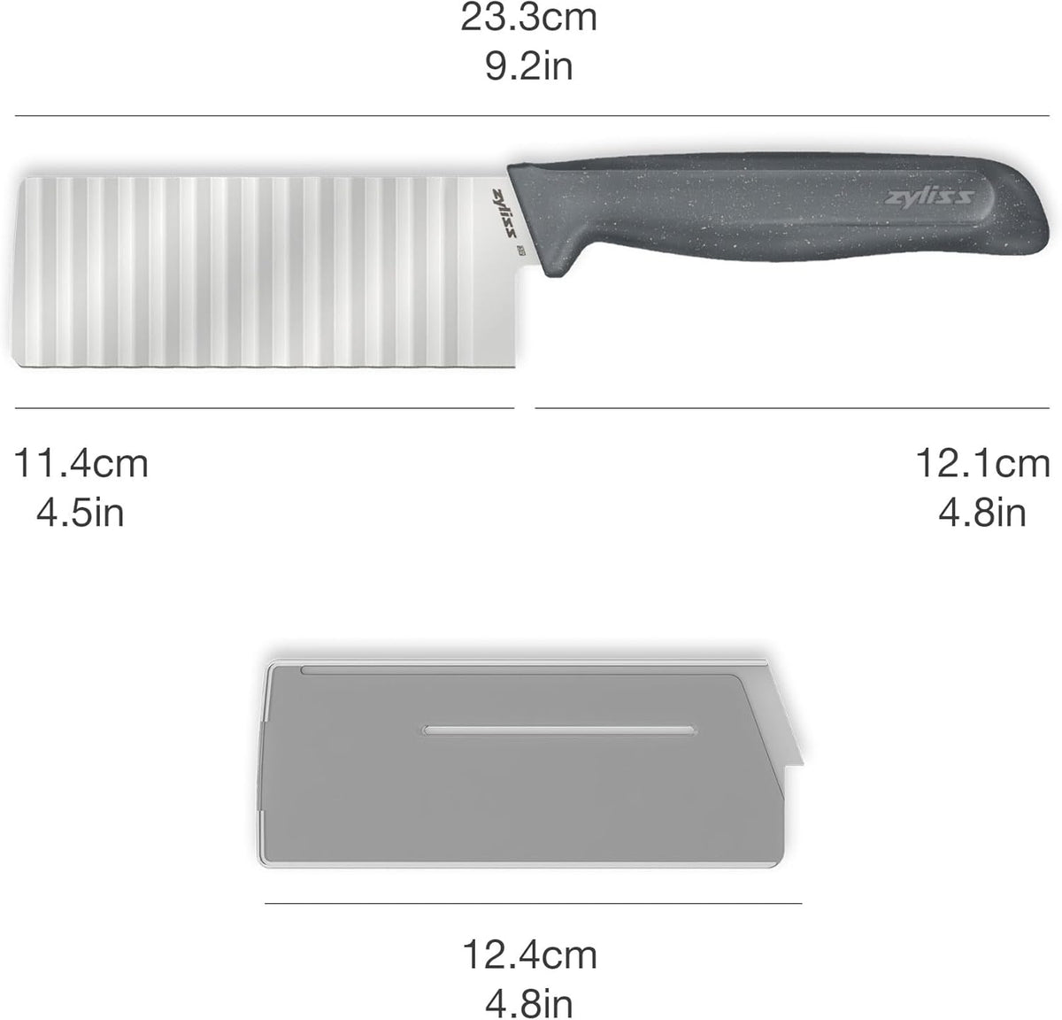 Crinkle Cut Knife, Potato and Vegetable Cutter, Stainless Steel