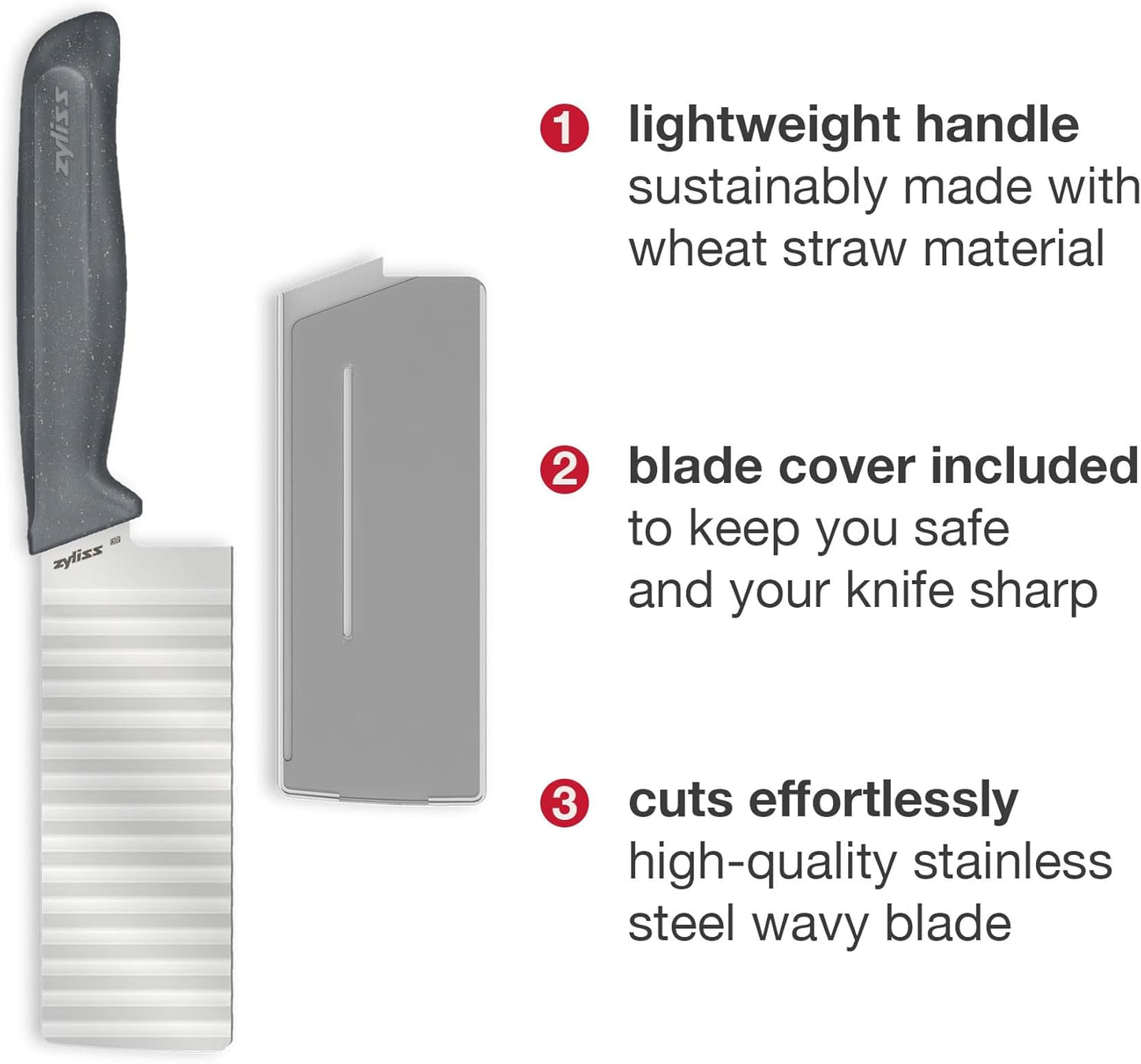 Crinkle Cut Knife, Potato and Vegetable Cutter, Stainless Steel