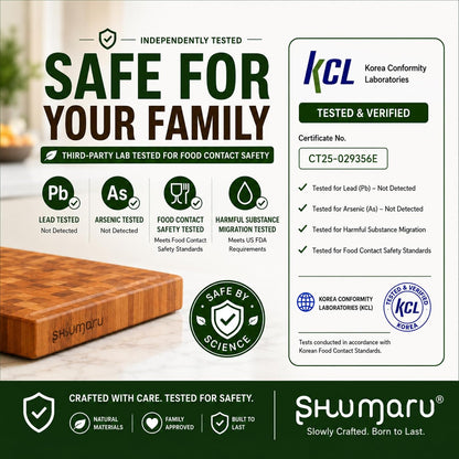 Mahogany End Grain Cutting Board, 17×13×1.6 in – Handmade Butcher Block, Knife-Friendly, Juice Groove, Non-Slip Feet