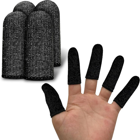 20 PCS Finger Cots Cut Resistant Protector - Finger Covers for Cuts, Gloves Life Extender, Cut Resistant Finger Protectors for Kitchen, Work, Sculpture, Anti-Slip, Reusable