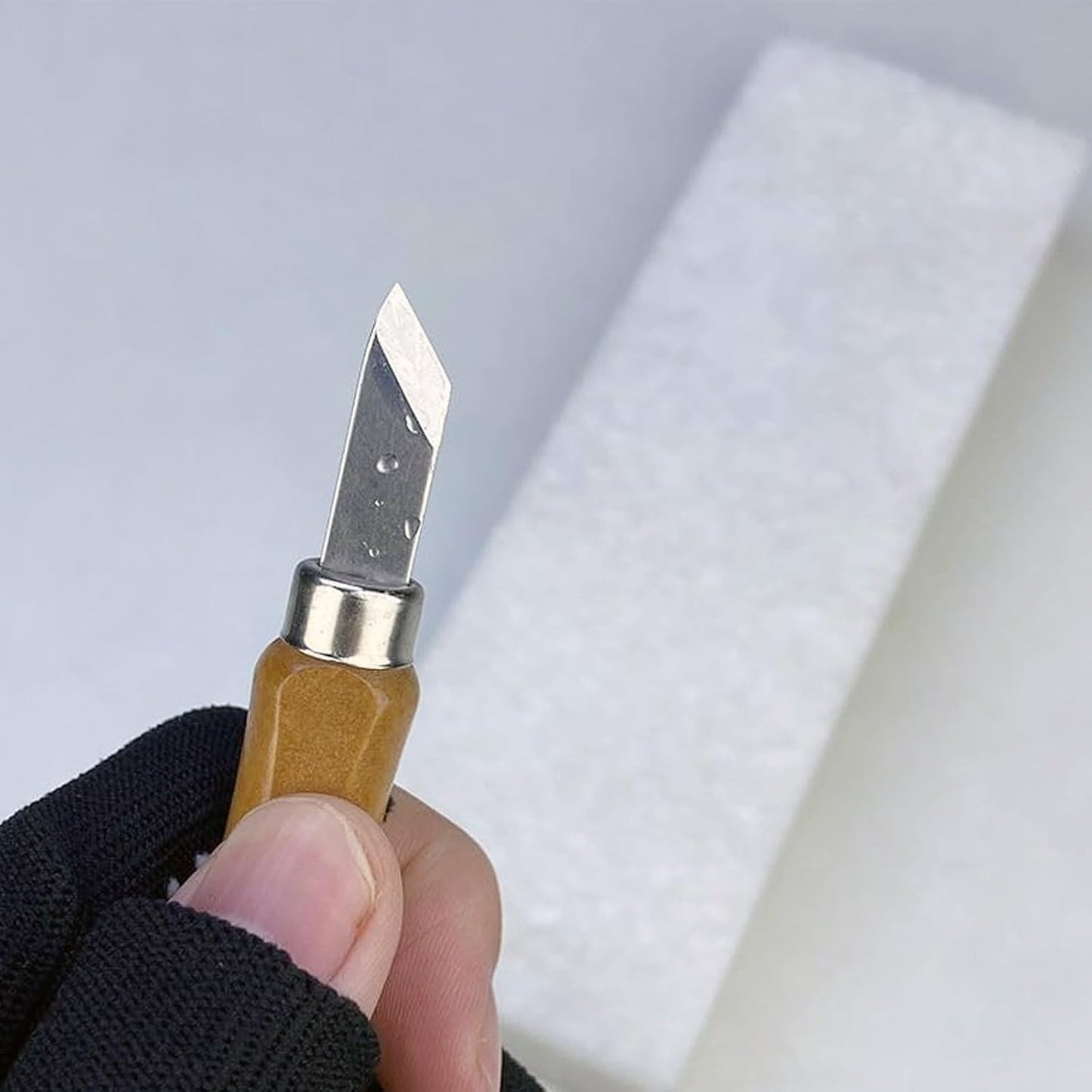 Knife Sharpening Stone,10000 Grit Whetstone Final Fine Polishing Natural Green Honing Oilstone for Knives Tools,Cutting Tools 180 * 60 * 30mm (A)