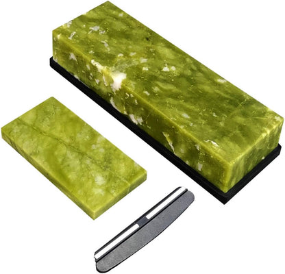 Knife Sharpening Stone,10000 Grit Whetstone Final Fine Polishing Natural Green Honing Oilstone for Knives Tools,Cutting Tools 180 * 60 * 30mm (A)
