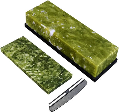 Knife Sharpening Stone,10000 Grit Whetstone Final Fine Polishing Natural Green Honing Oilstone for Knives Tools,Cutting Tools 180 * 60 * 30mm (A)