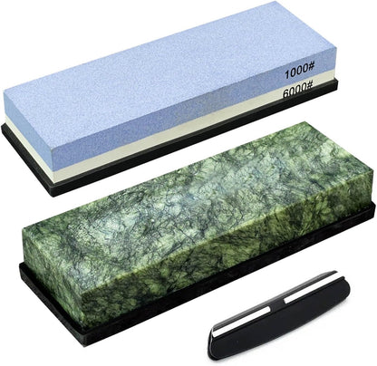 Knife Sharpening Stone,10000 Grit Whetstone Final Fine Polishing Natural Green Honing Oilstone for Knives Tools,Cutting Tools 180 * 60 * 30mm (A)