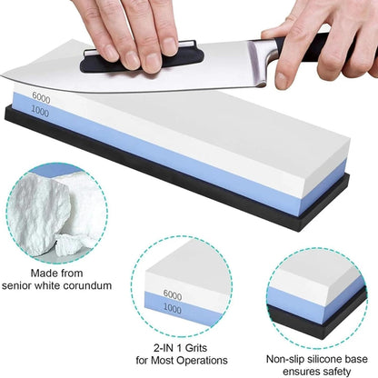 Knife Sharpening Stone,10000 Grit Whetstone Final Fine Polishing Natural Green Honing Oilstone for Knives Tools,Cutting Tools 180 * 60 * 30mm (A)