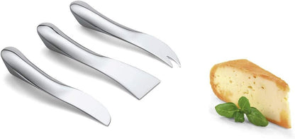 Set of 3 Wave Cheese Knives