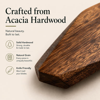Magnetic Knife Holder - Acacia Wooden Wall-Mount Magnetic Knife Strip & Organizer with 3M No-Drill & Screw Mount Options, Water-Resistant Universal Knife Holder | 12 Inches, Capacity 6.6 lb